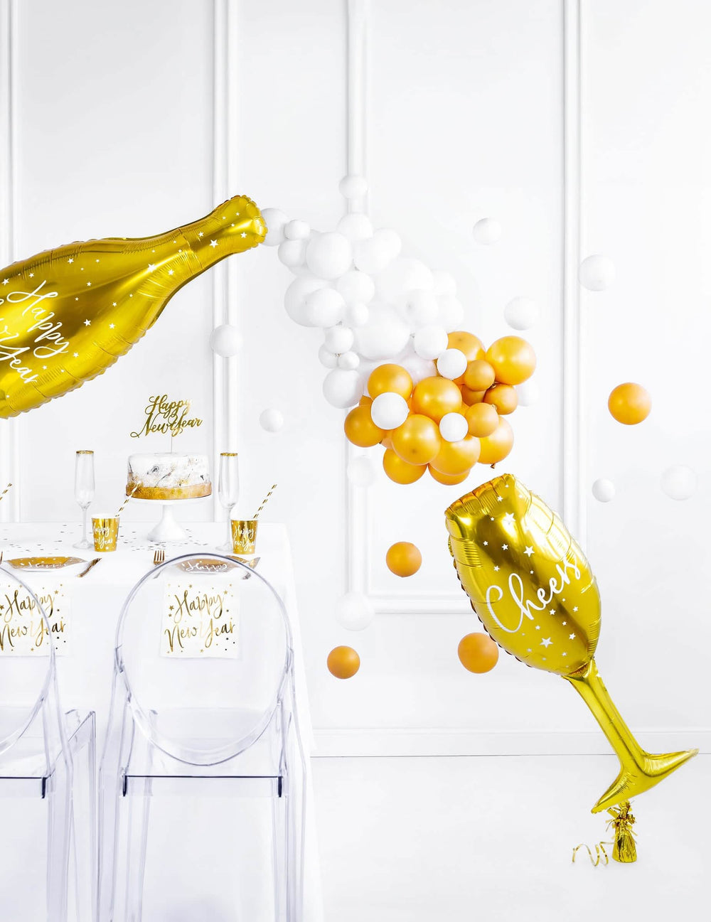 Празнично представяне на алуминиевия балон флейта cheers