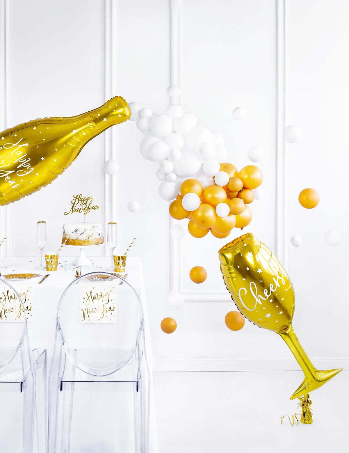 Празнично представяне на алуминиевия балон флейта cheers