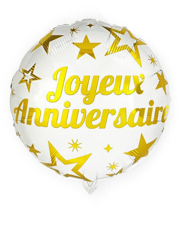 Честит златен рожден ден алуминиева топка 35 см 35 см