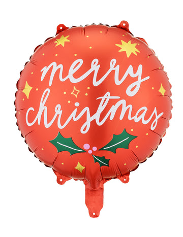 Весела коледен алуминиев балон 45 см 45 см