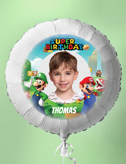 Персонализируем алуминиев балон Mario 50 cm