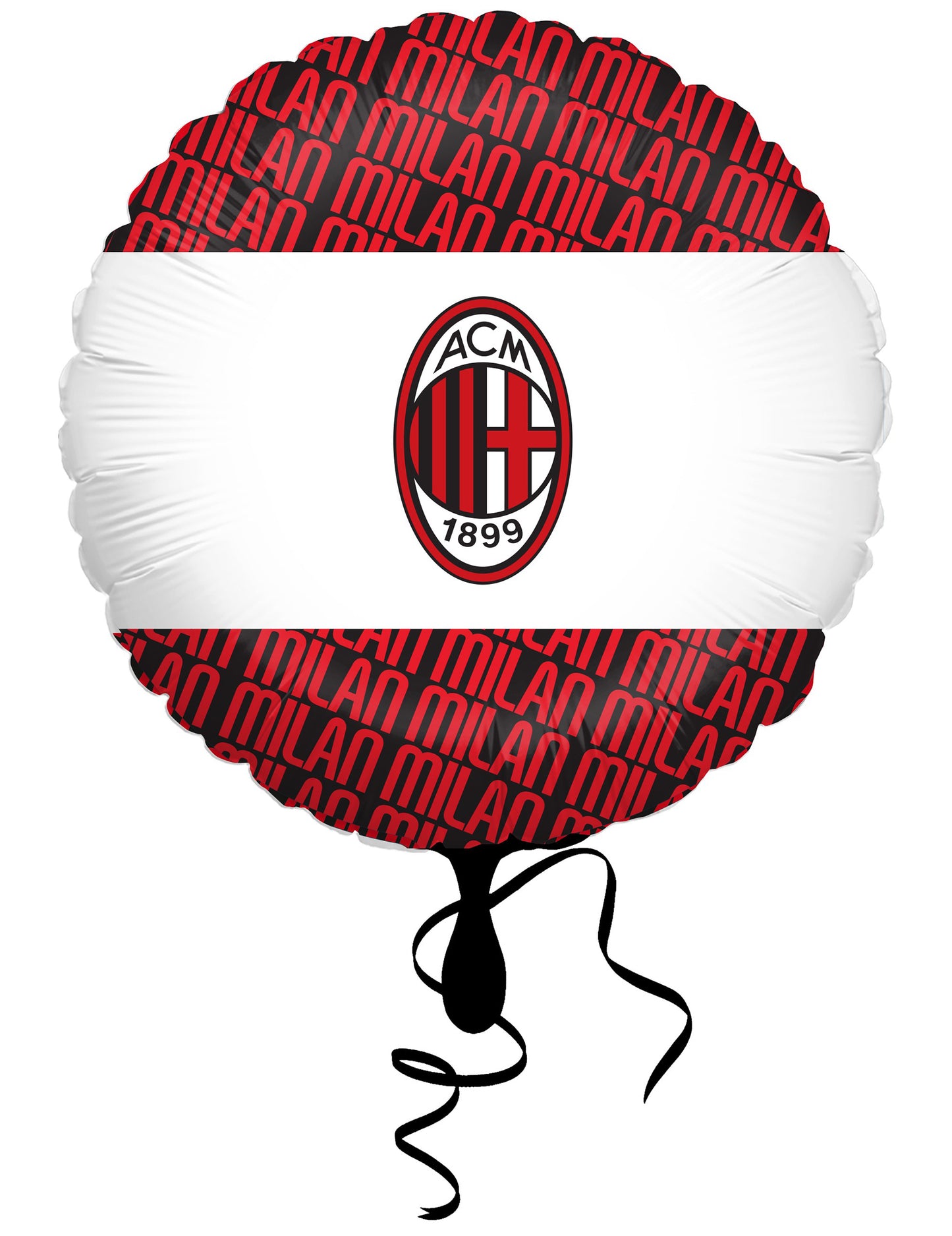 Кръгъл алуминиев ac milan 43 cm балон