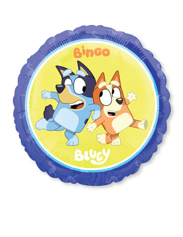 Кръгъл алуминиев балон Bluey и Bingo 43 cm