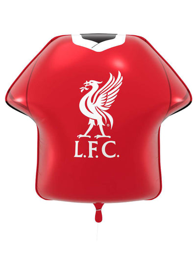 Червено алуминиево балонче във форма на фланелка Liverpool Football Club 52 x 51 cm