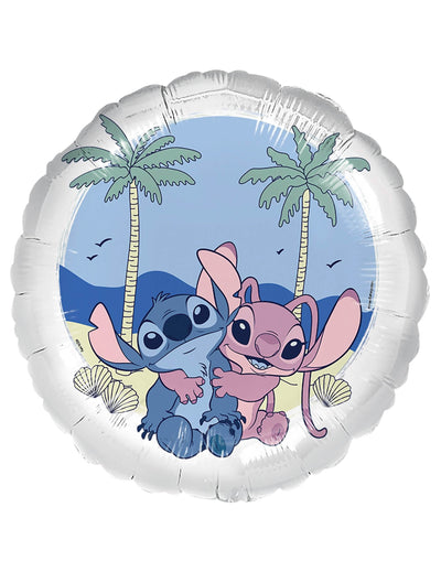Балон от алуминий Stitch и Angel за дете син и розов с плажна декорация