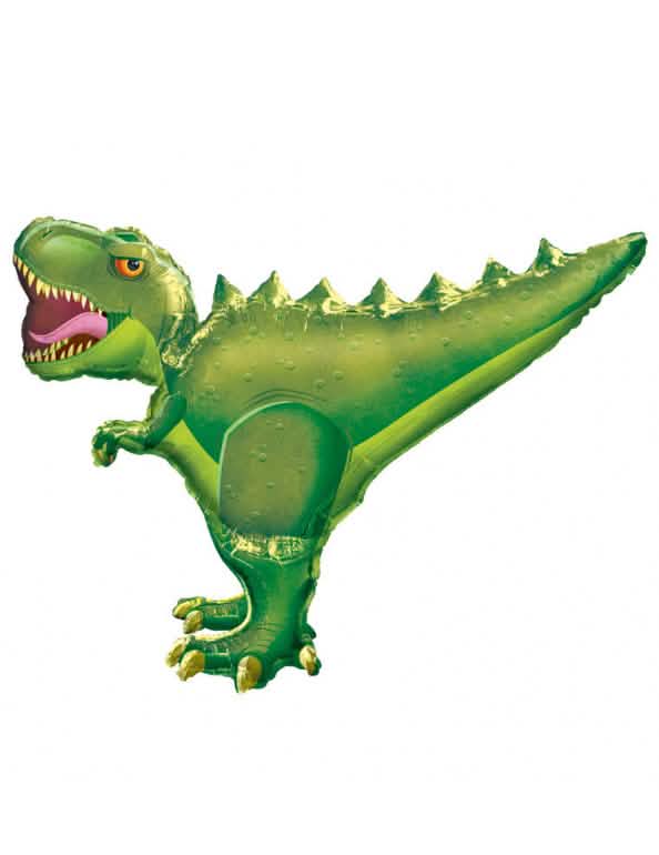 Гигантски алуминиев балон t-rex за рожден ден зелен