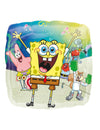 Ballon en aluminium Bob l'Eponge pour enfant multicolore carré