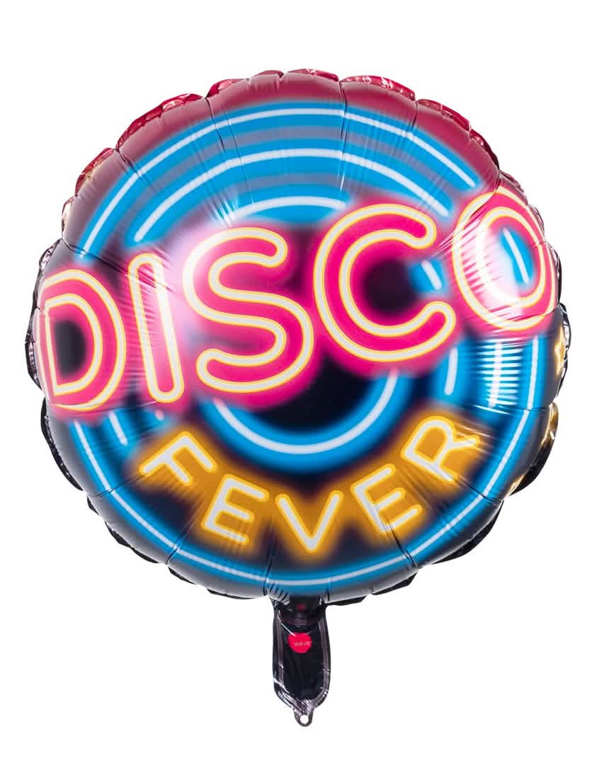 Алуминиев балон диско fever за декорация на парти, многоцветно неонов ефект