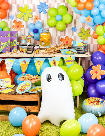 Mise en scène sur le thème Scooby-Doo du ballon en aluminium fantôme