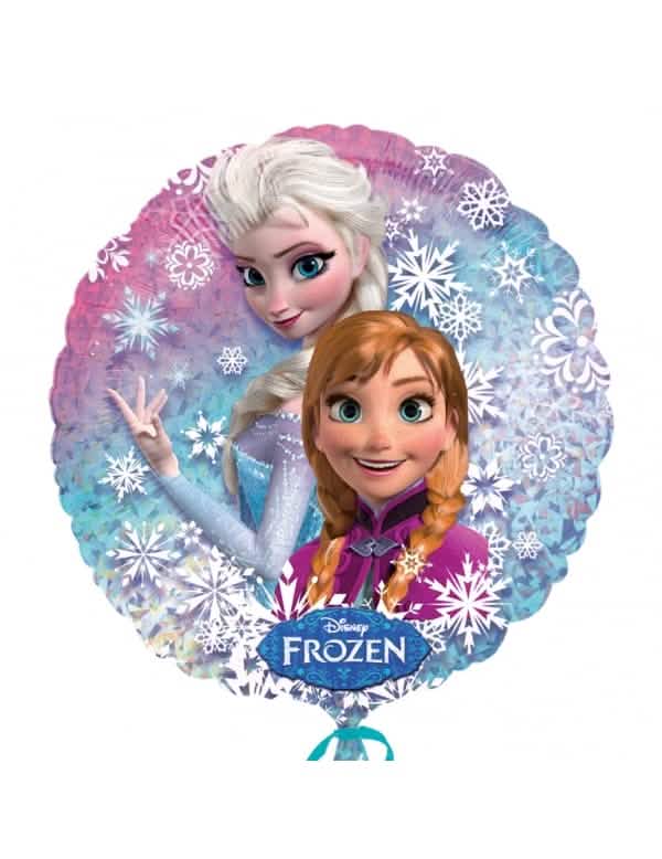 Алуминиев балон Frozen за дете син и лилав с Елза и Анна