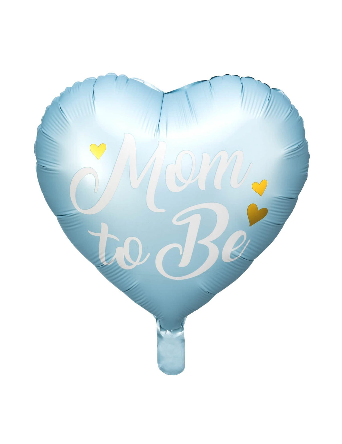 Блестящ балон от алуминий Mom to be за бъдеща майка син, във форма на сърце