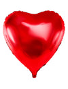 Ballon géant aluminium cœur pour fête rouge