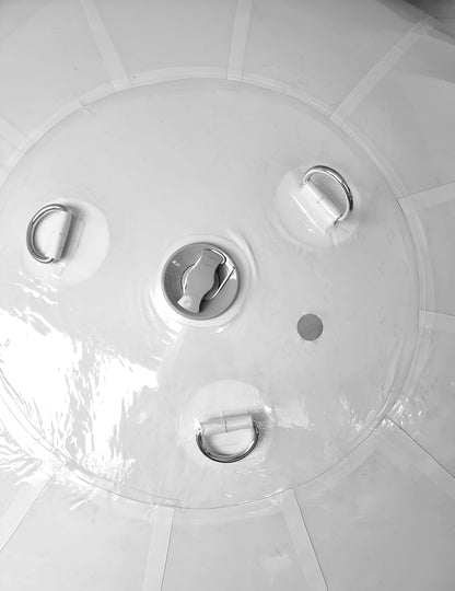 Ballon géant boule miroir blanc 100 cm