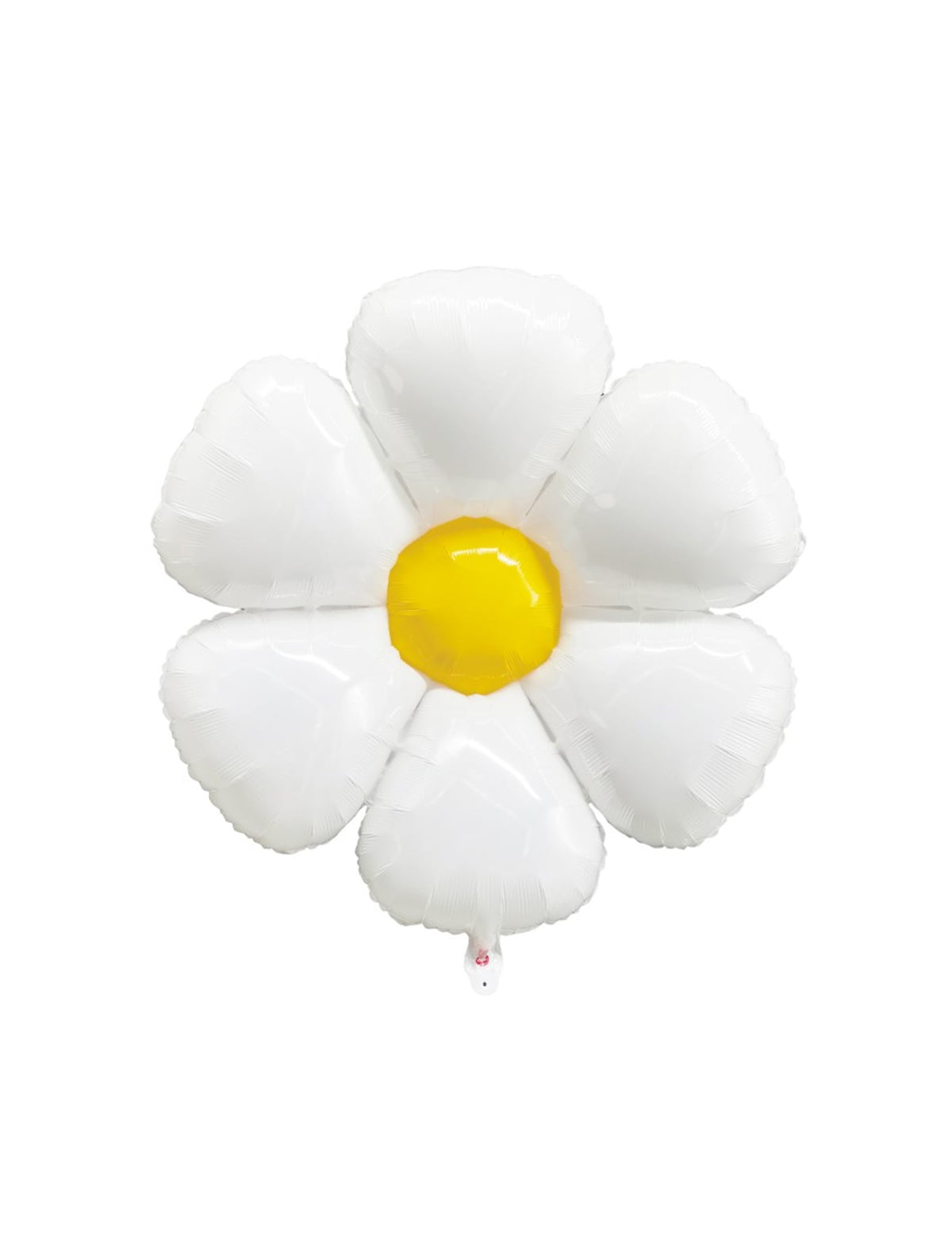 Ballon Marguerite pour fête blanc et jaune