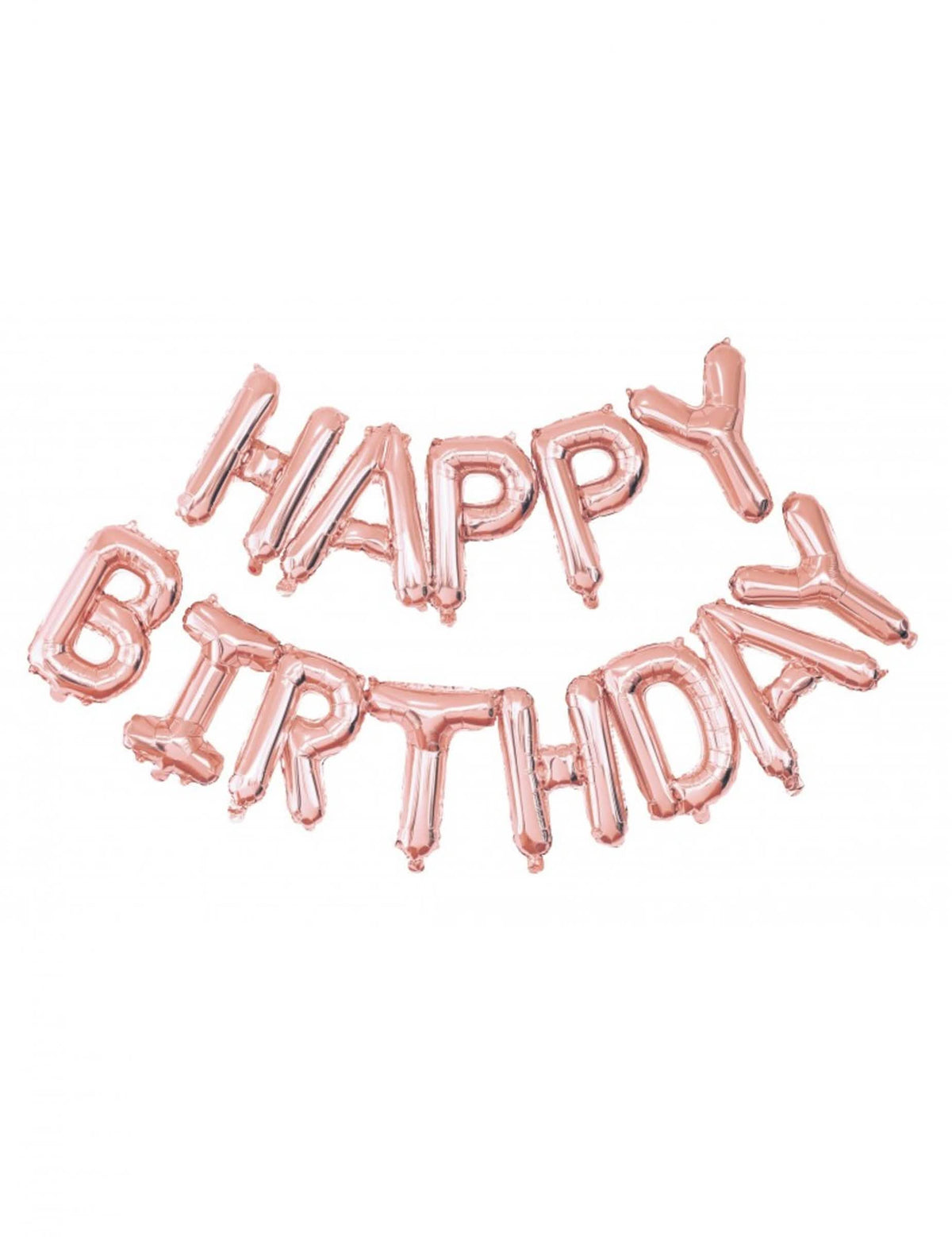 балони от алуминий Happy Birthday розово злато