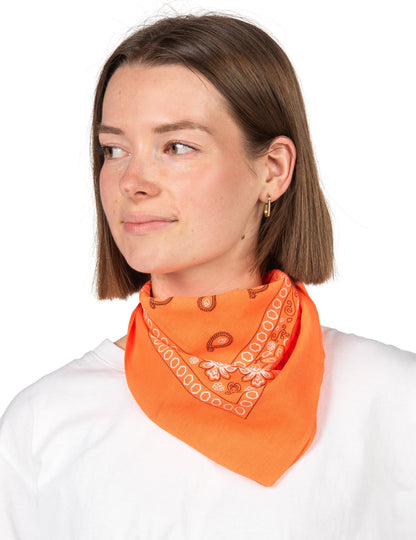 Флуоресцентна оранжева бандана за възрастни