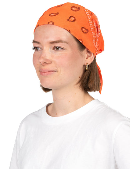 Флуоресцентна оранжева бандана за възрастни