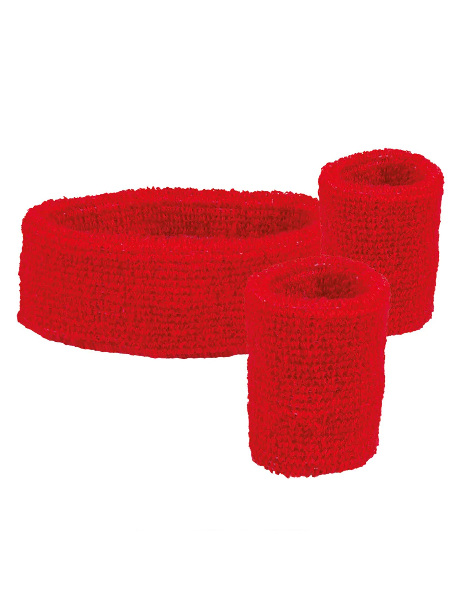 Vue détaillée du bandeau et poignets 80's