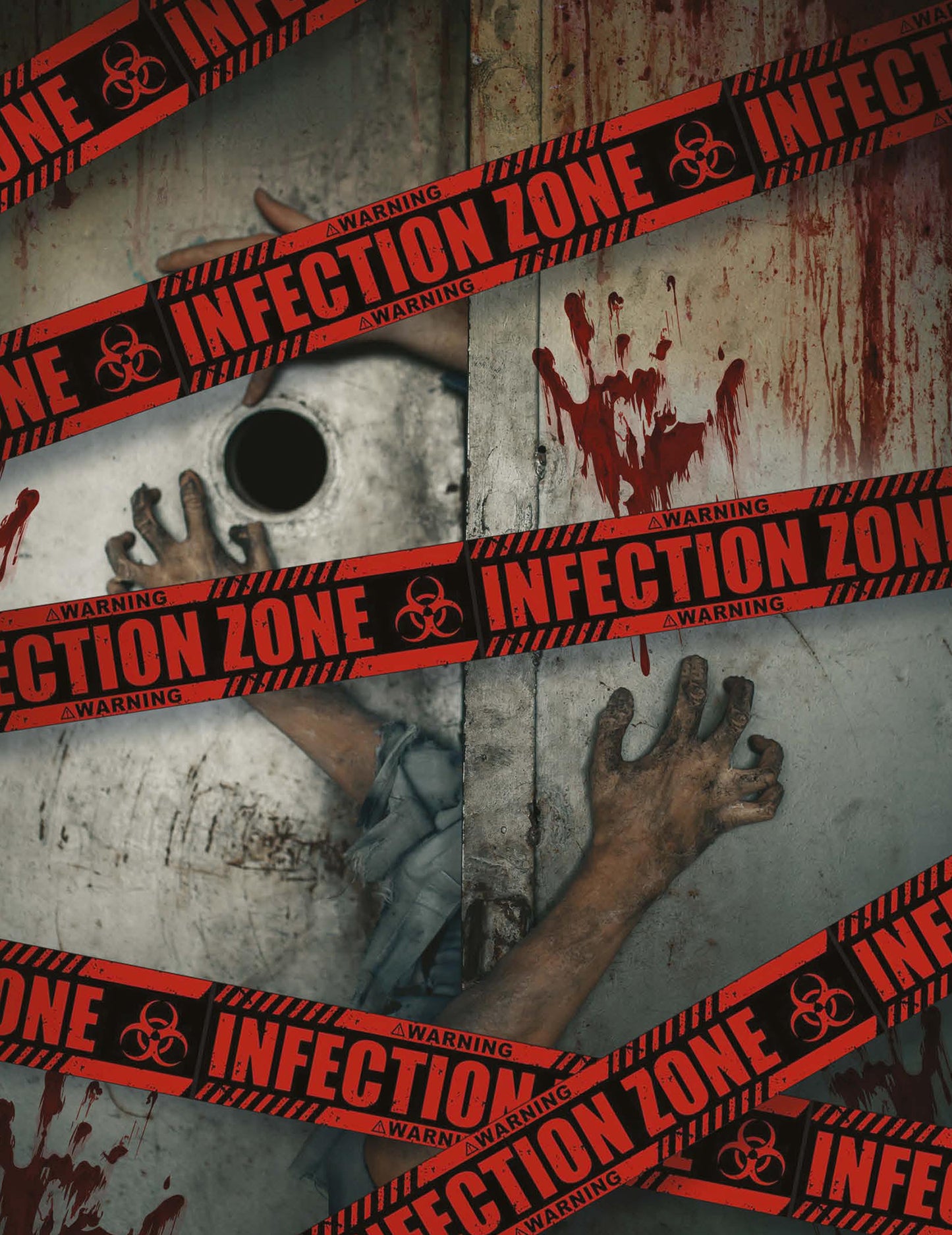 Банер за зоната на заразяване 6 м