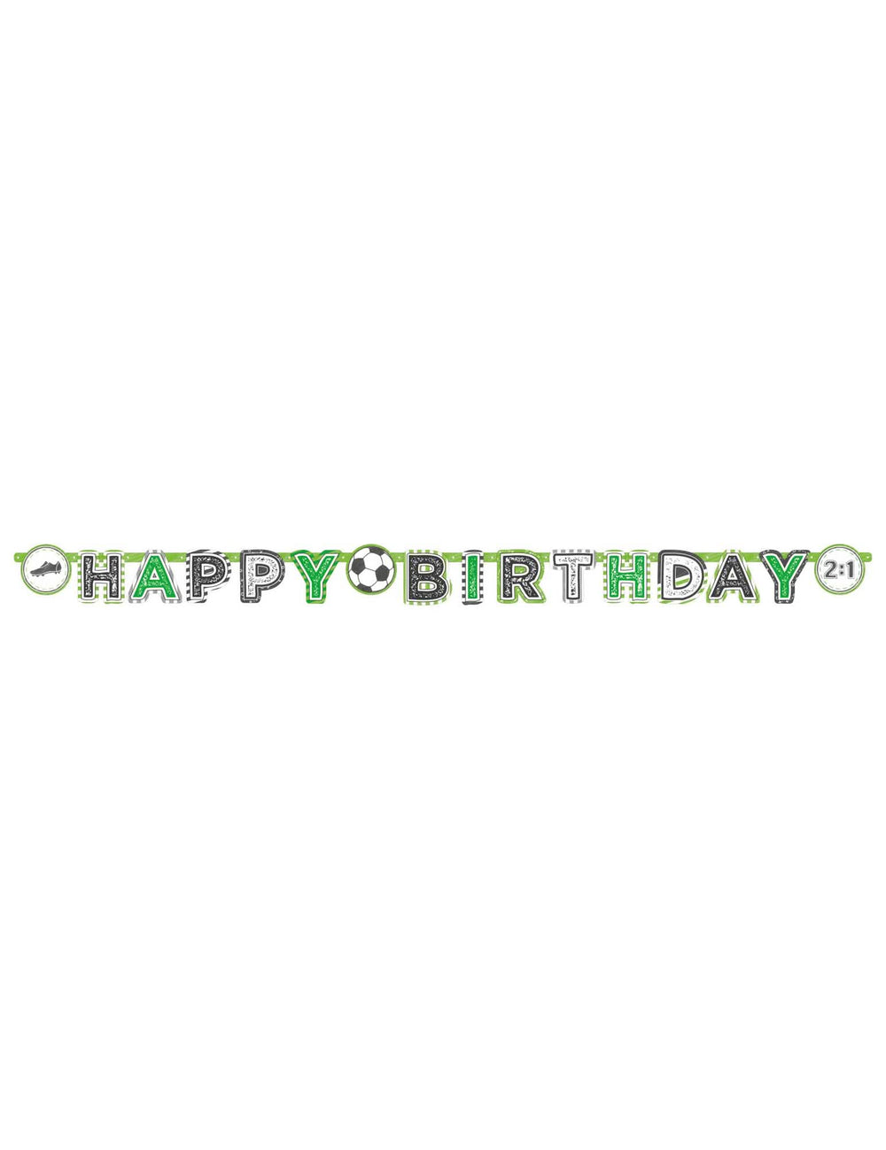 Преглед на хартиената банер Happy Birthday Football