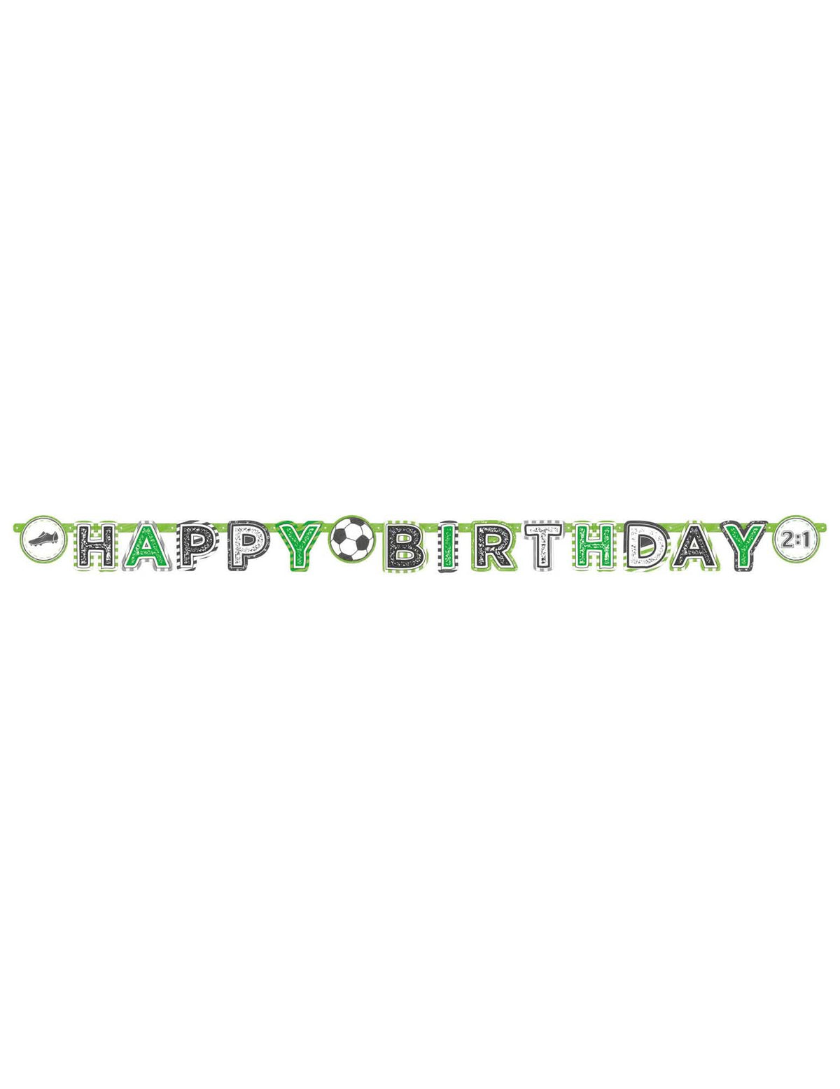 Преглед на хартиената банер Happy Birthday Football