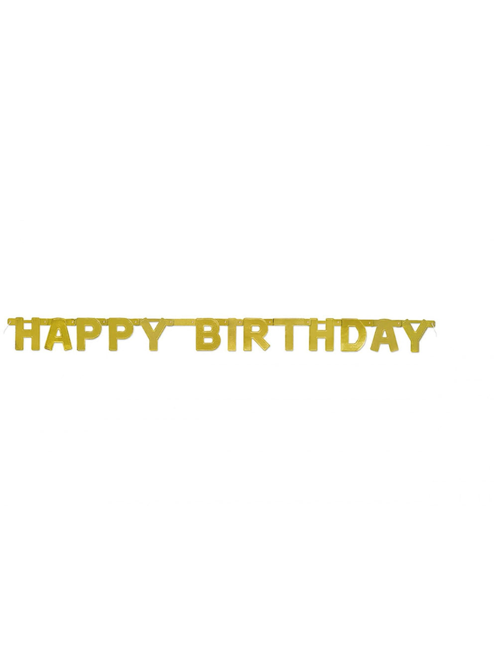 Артикулирана гирлянда Happy Birthday златен