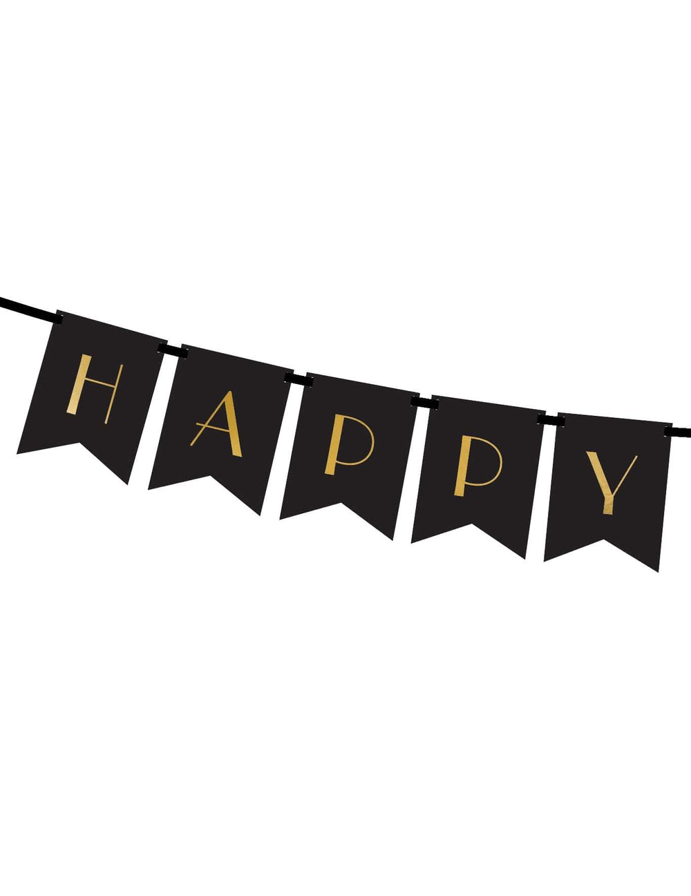 Крупен план на думата HAPPY от банера Happy New Year