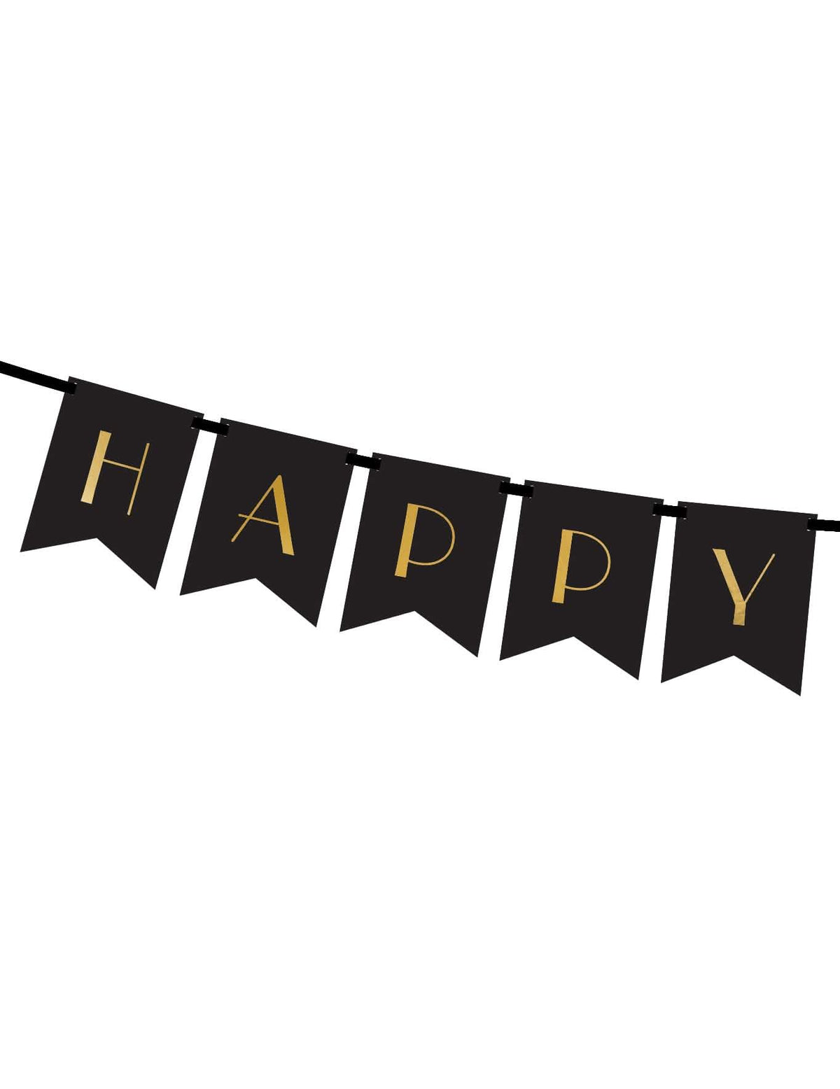 Крупен план на думата HAPPY от банера Happy New Year