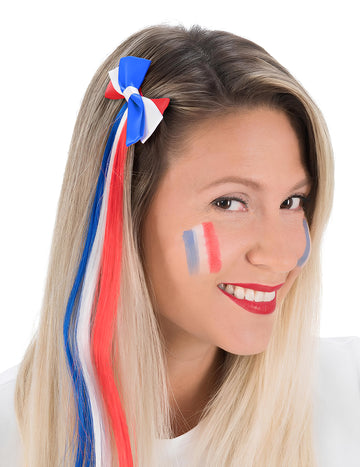 Фиба за коса с лък за фенове на Франция