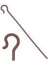 Bâton de berger pour adulte marron effet bois
