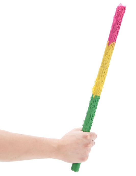 Prise en main du bâton piñata multicolore pour fête