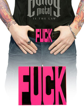 Катарама за колан Fuck розова 