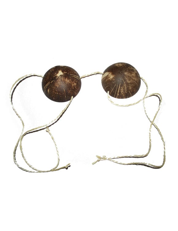 Soutien-gorge noix de coco pour femme marron naturel