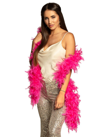 UV неоново розово боа 50 g