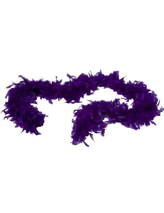 Boa en plumes pour adulte violet 45g