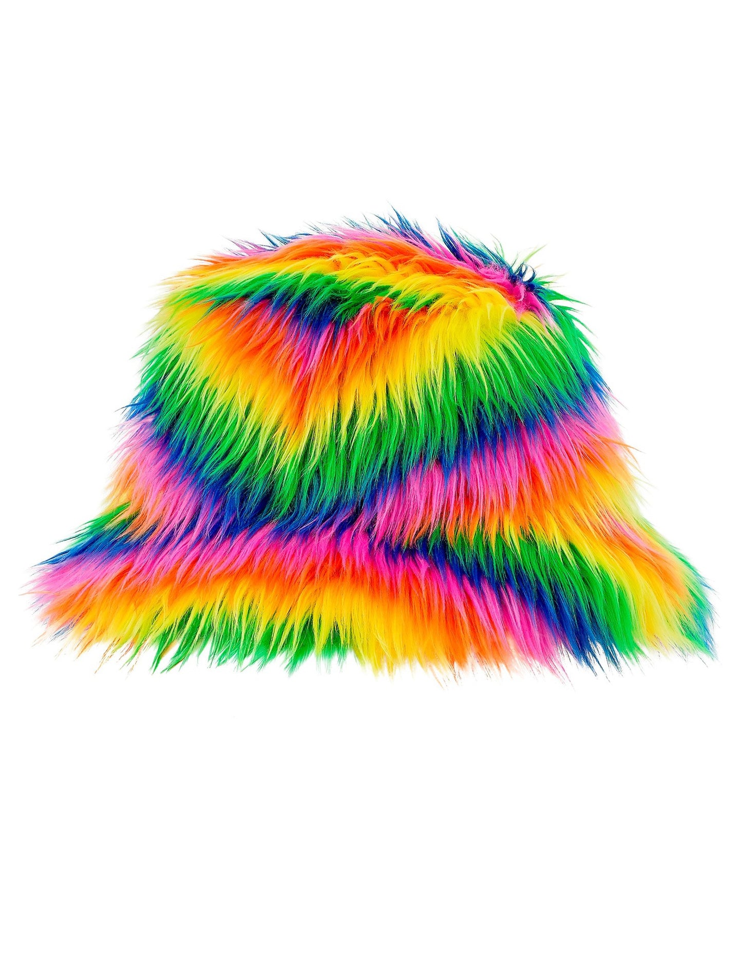 Многоцветна пухкава шапка тип боб за възрастни 