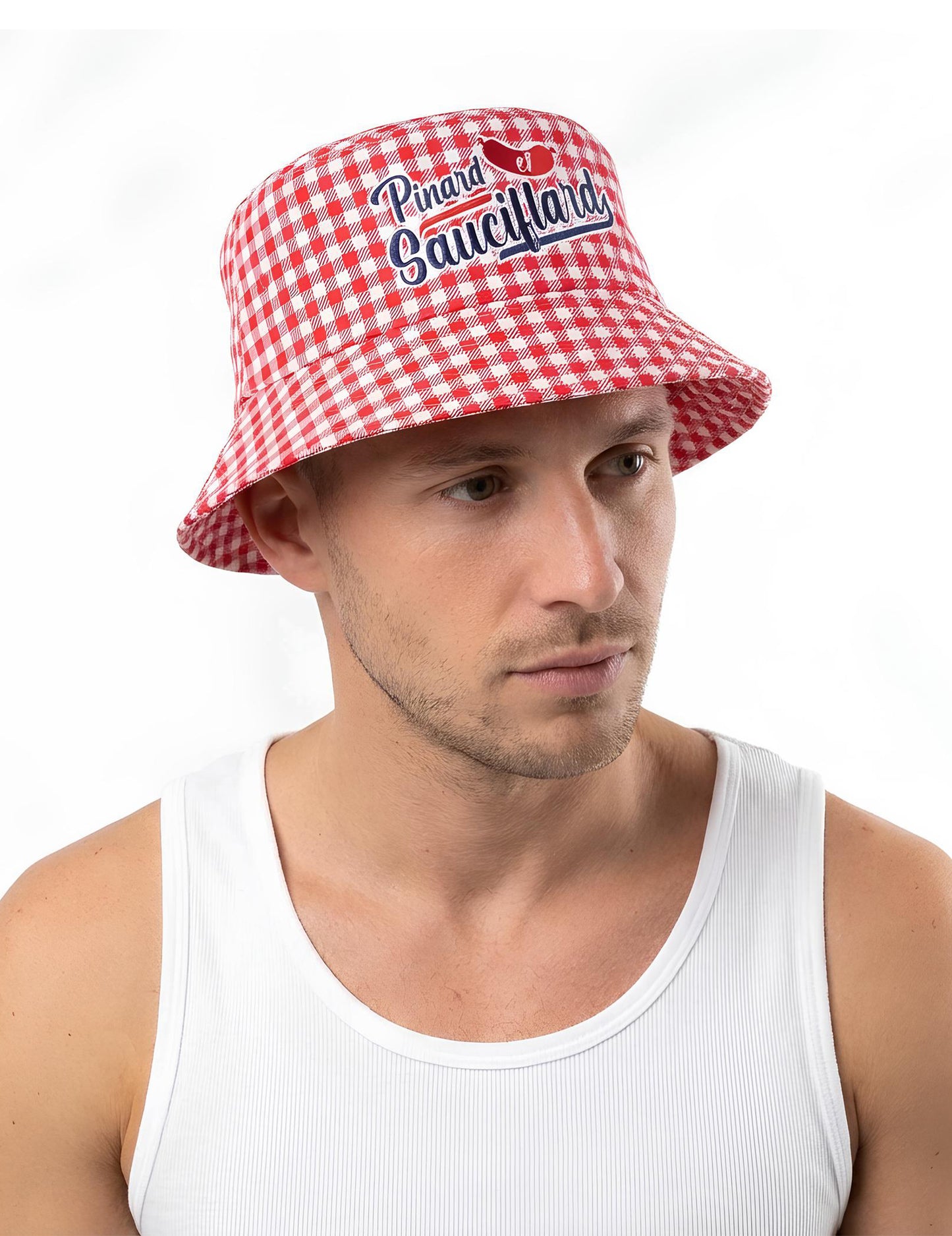 Шапка с форма на барел и наденица за възрастни 