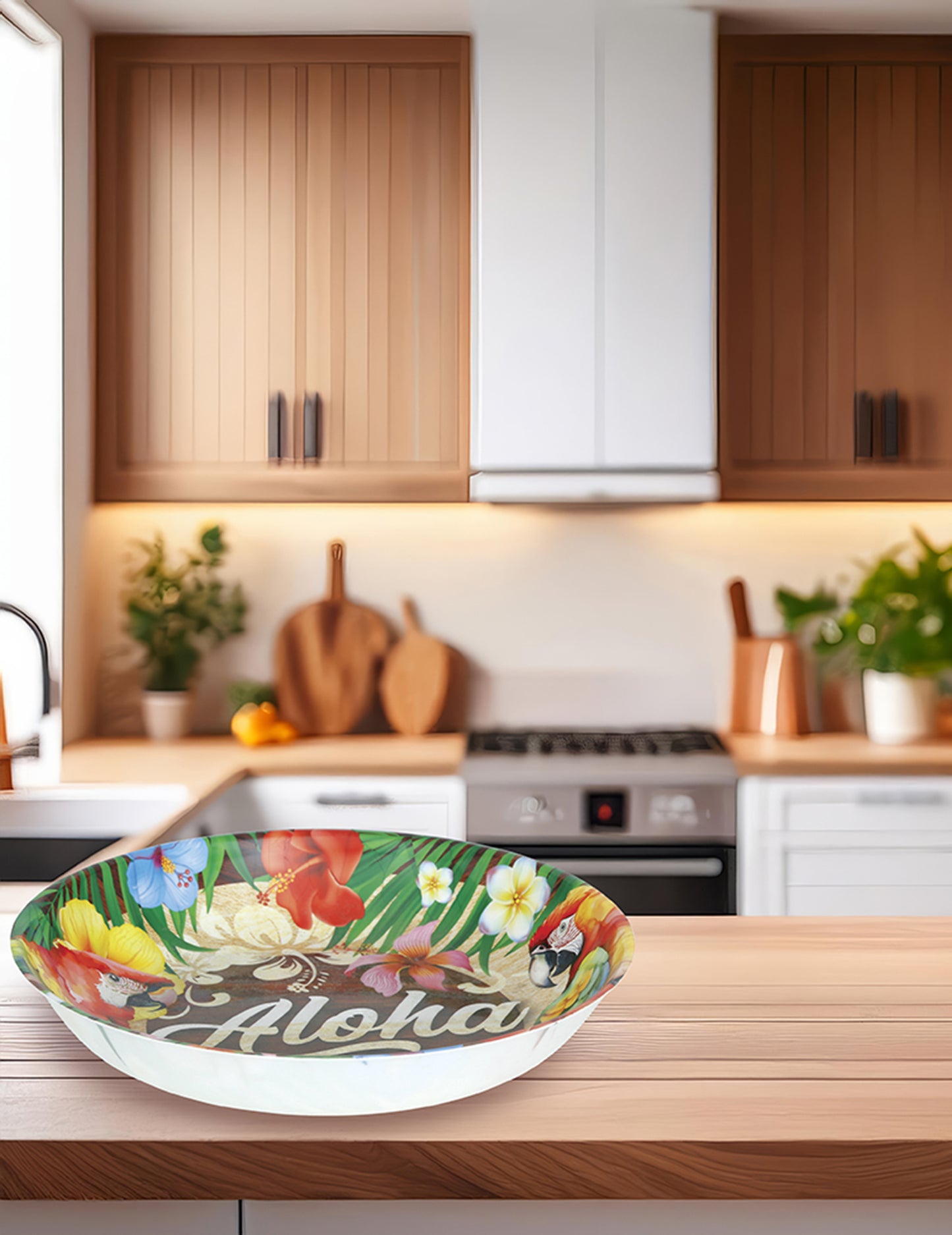 Mise en situation dans une cuisine du Bol Aloha Hawaï