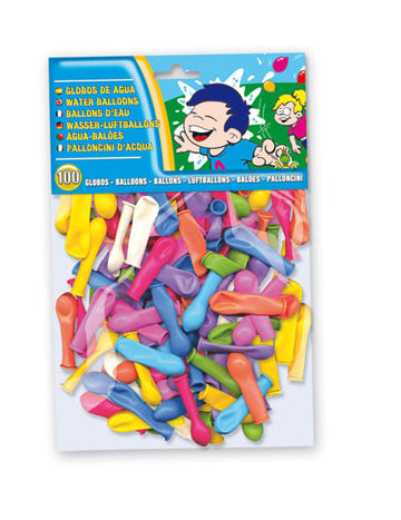 100 ballons bombes à eau pour enfant multicolores