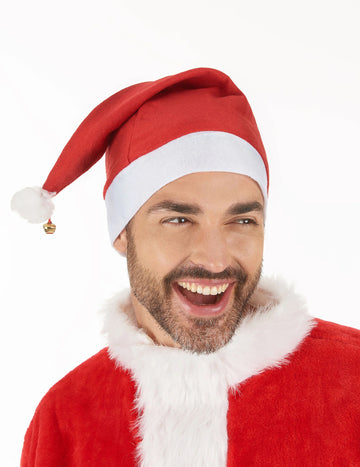 Коледна шапка с звънец за възрастни