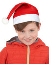Bonnet Père Noël pour enfant rouge et blanc