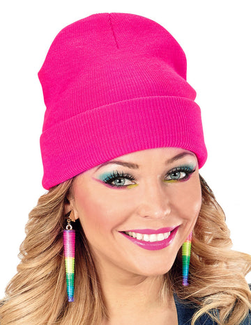 Флуоресцентна розова шапка за възрастни