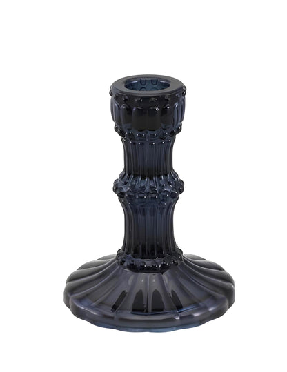 Bougeoir en verre pour décoration noir