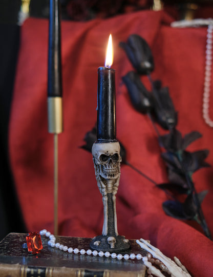 Притежател на свещи за кости и черепи 12.5 cm