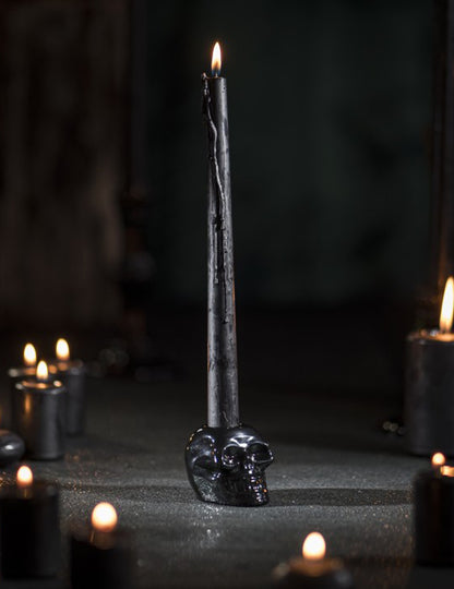 Притежател на свещта за черен череп 5 cm