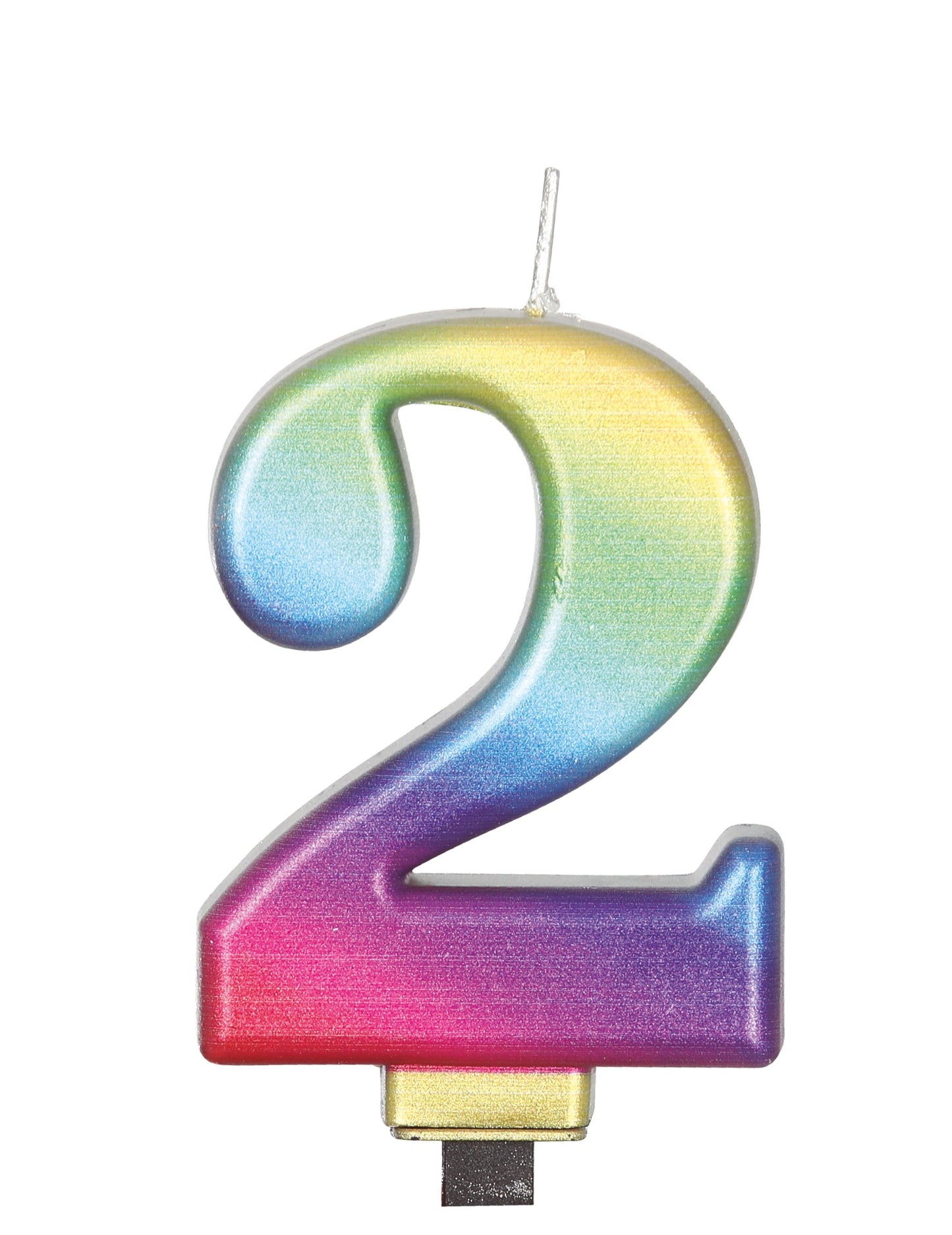 Многоцветна фигура свещ 8 cm