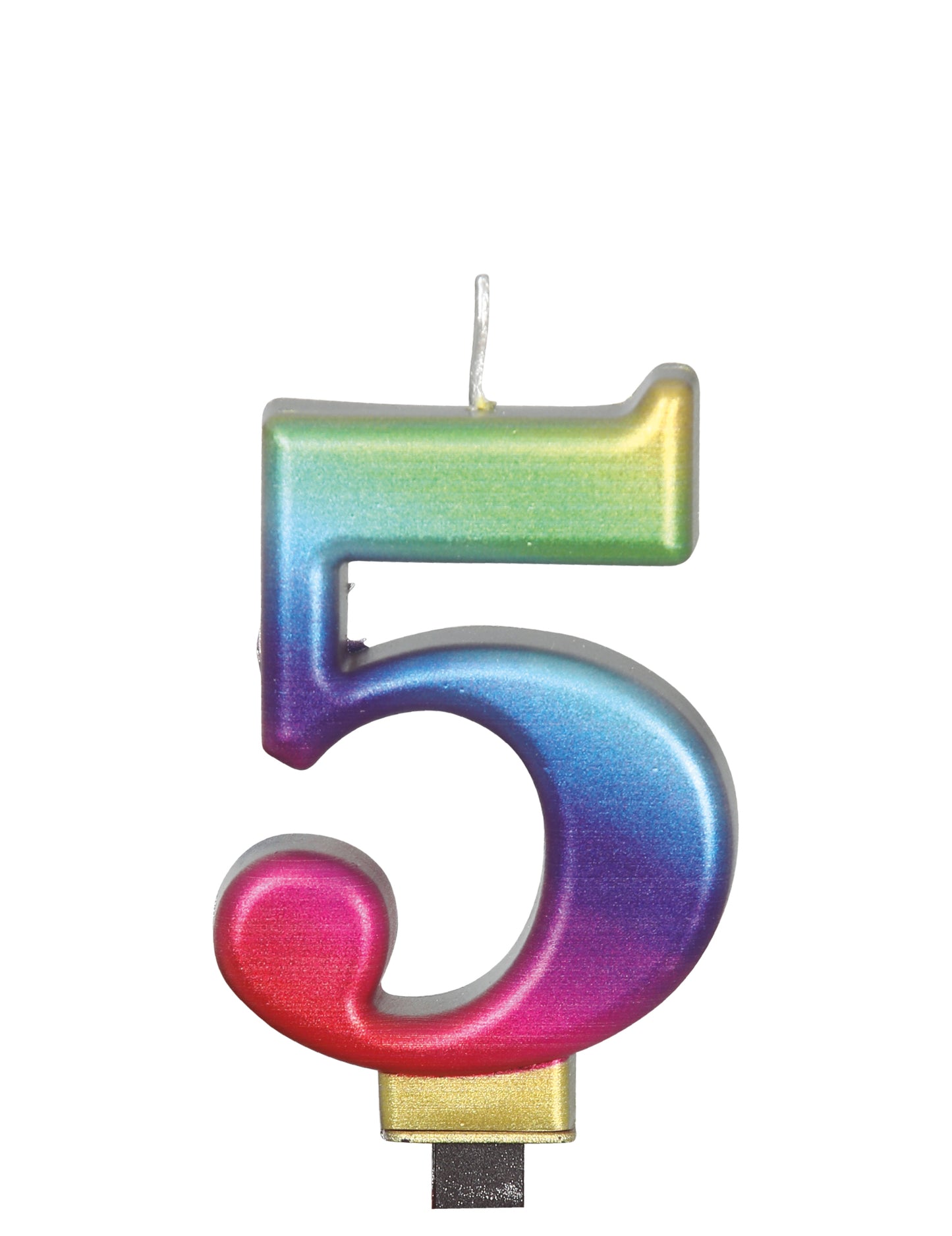 Многоцветна фигура свещ 8 cm