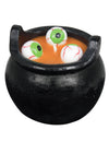 Bougie bouillon d'œil pour Halloween noire en forme de chaudron
