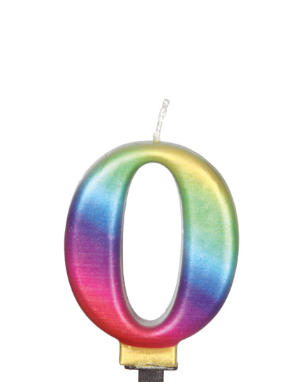 Многоцветна фигура свещ 8 cm