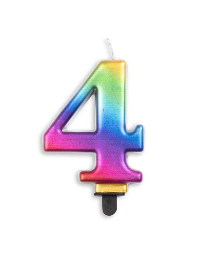 Многоцветна фигура свещ 8 cm